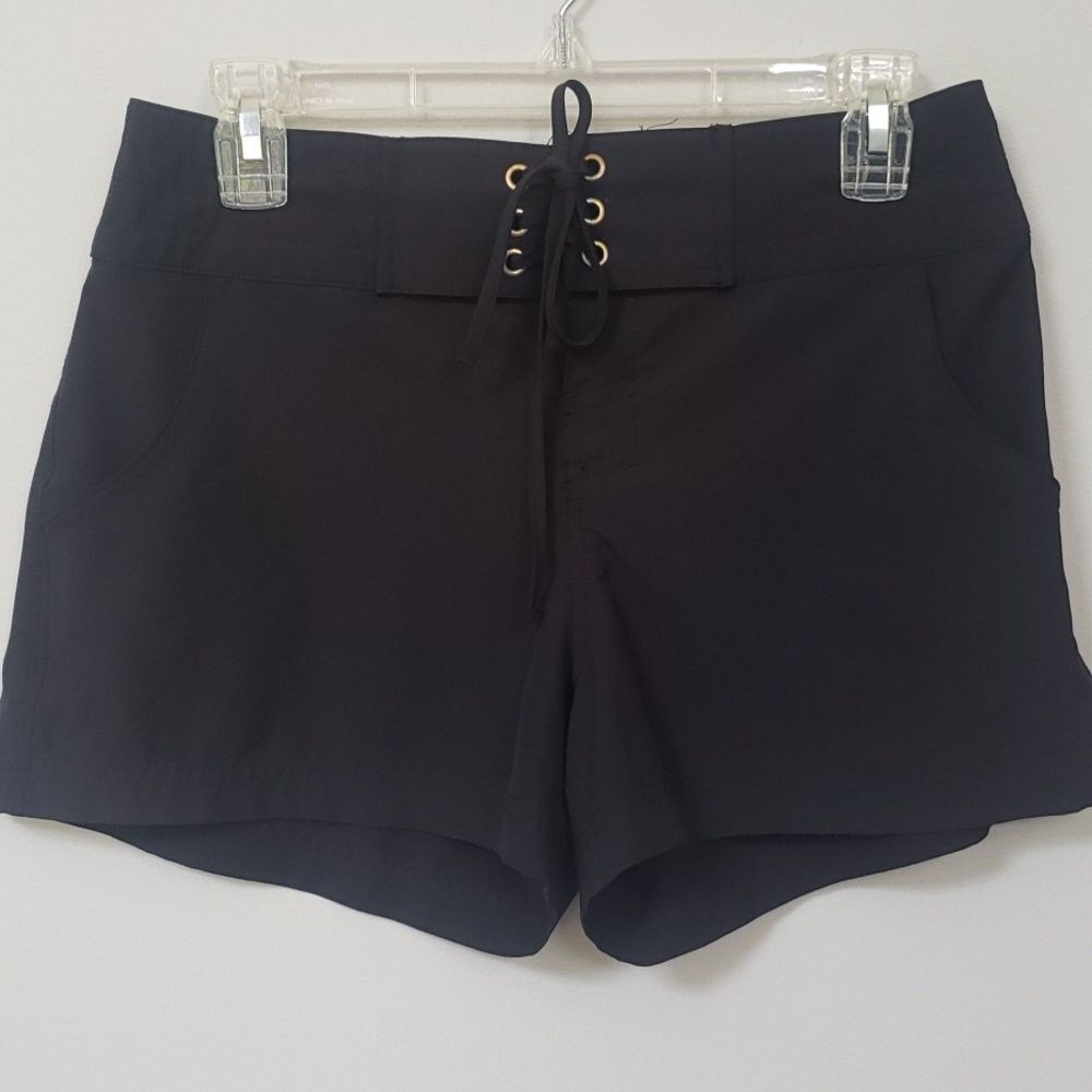 La Blanca Black Solid All Aboard 3" Boardshort Swim Beach XS
